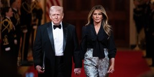 Μελάνια και Ντόναλντ Τραμπ στο δείπνο των Κυβερνητών