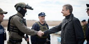 Ο Κυριάκος Μητσοτάκης στον Έβρο