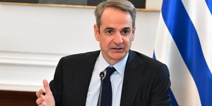 Κυριάκος Μητσοτάκης στο Μαξίμου