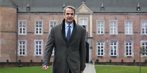 Ο Κυριάκος Μητσοτάκης πριν την άτυπη Σύνοδο Κορυφής