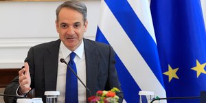Ο Κυριάκος Μητσοτάκης στο υπουργικό συμβούλιο