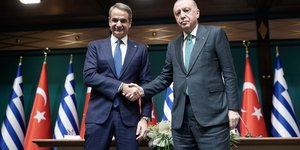 Κυριάκος Μητσοτάκης και Ρετζέπ Ταγίπ Ερντογάν 