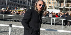 O Oscar Garavani στην κηδεία του Valentino