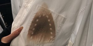 Καμένο λευκό πουκάμισο 