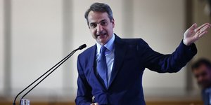 Ο Κυριάκος Μητσοτάκης σε προσυνέδριο της ΝΔ