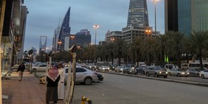 Κεντρικός δρόμος στο Ριάντ, την πρωτεύουσα της Σαουδικής Αραβίας 