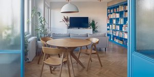 Πώς ένα παλιό και στενό διαμέρισμα μεταμορφώθηκε σε ευρύχωρο και φωτεινό σπίτι με '50s αισθητική