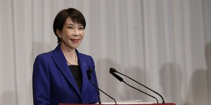 Η πρωθυπουργός της Ιαπωνίας Σανάε Τακαΐτσι 