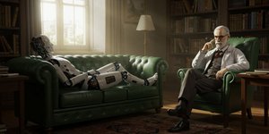 Λογαριασμοί στα κοινωνικά δίκτυα αφιερωμένοι στις ιδέες του Ζίγκμουντ Φρόιντ συγκεντρώνουν εκατομμύρια ακολούθους, ενώ διεθνή μέσα ενημέρωσης μιλούν ανοιχτά για μια «επιστροφή» του αυστριακού στοχαστή / MIDJOURNEY