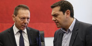 Γιάννης Στουρνάρας και Αλέξης Τσίπρας