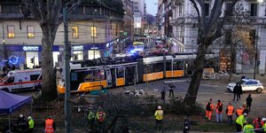 Το τραμ που εκτροχιάστηκε στο Μιλάνο