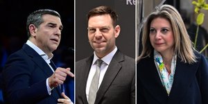 Αλέξης Τσίπρας, Στέφανος Κασσελάκης, Μαρία Καρυστιανού