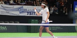 Ο Στέφανος Τσιτσιπάς στο Davis Cup