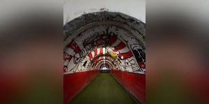 To  τούνελ στο γήπεδο του Ερυθρού Αστέρα