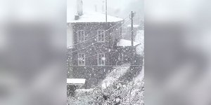 Χιονόπτωση στο Νυμφαίο Φλώρινας