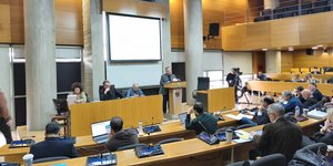 Ο Στέλιος Αγγελούδης στο δημοτικό συμβούλιο του δήμου Θεσσαλονίκη