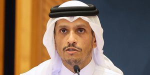 Ο πρωθυπουργός του Κατάρ, σεΐχης Μοχάμεντ μπιν Αμπντουλραχμάν Αλ Θάνι