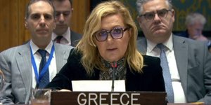 Η Μόνιμη Αντιπρόσωπος της Ελλάδας στον ΟΗΕ, πρέσβης Αγ. Μπαλτά