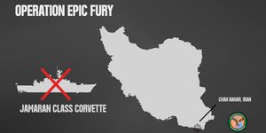 Το γραφικό που δημοσίευσαν οι αμερικανικές δυνάμεις για τη βύθιση του ιρανικού πλοίου 