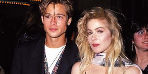 Η Κριστίνα Άπλγκεϊτ με τον Μπραντ Πιτ στα MTV Awards του 1989