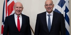 ΣΥΝΑΝΤΗΣΗ ΤΟΥ ΥΕΘΑ ΝΙΚΟΥ ΔΕΝΔΙΑ ΜΕ ΤΟΝ ΒΡΕΤΑΝΟ ΥΠΟΥΡΓΟ ΑΜΥΝΑΣ JOHN HEALEY ΣΤΟ ΛΟΝΔΙΝΟ