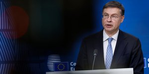 Ο επίτροπος Οικονομικών της ΕΕ, Βάλντις Ντομπρόφσκις