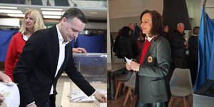 Χάρης Δούκας και Άννα Διαμαντοπούλου