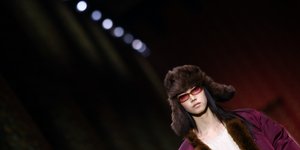 μοντέλο στο show Miu Miu