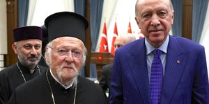 Ο Οικουμενικός Πατριάρχης Βαρθολομαίος με τον Ερντογάν
