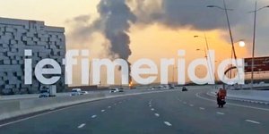 Φωτιά κοντά στο αεροδρόμιο του Ντουμπάι