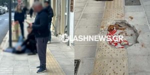 Χανιά: Άνδρας έπεσε σε τρύπα πεζοδρομίου και χτύπησε στο κεφάλι 