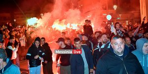 Πανηγυρισμοί για την άνοδο της Καλαμάτας