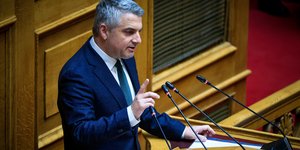 Ο Οδυσσέας Κωνσταντινόπουλος στη Βουλη