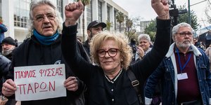 Η Μάγδα Φύσσα μετά την ανακοίνωση της απόφασης του Εφετείου