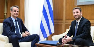 Συνάντηση Μητσοτάκη-Ανδρουλάκη