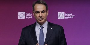 Ο Κυριάκος Μητσοτάκης στη Σύνοδο για την Πυρηνική Ενέργεια στο Παρίσι