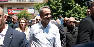 Ο Κ. Μητσοτάκης σε επίσκεψη στη Θεσσαλονίκη