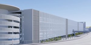 Ψηφιακή μακέτα του νέου parking που κατασκευάζεται στο αεροδρόμιο Ελ.Βενιζέλος.