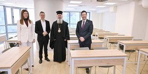 Σιάσος, Ζαχαράκη και Δούκας στα εγκαίνια του νέου κτιρίου του ΕΚΠΑ