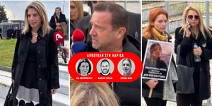 Καρυστιανού, Πλακιάς και άλλοι συγγενείς στη δίκη των Τεμπών