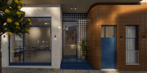 πόρτα είσοδος πολυκατοικίας Αθήνα 