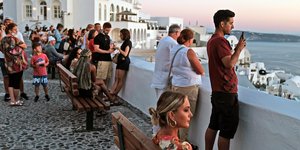 Ηλιοβασίλεμα στη Σαντορίνη