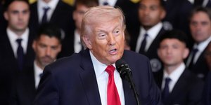 Ο Ντόναλντ Τραμπ κατά την υποδοχή της Ίντερ Μαϊάμι