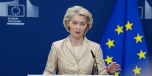 Η Πρόεδρος της Ευρωπαϊκής Επιτροπής Ούρσουλα φον ντερ Λάιεν