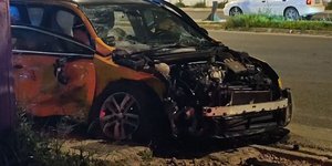 Τα ταξί της 58χρονης μετά το θανατηφόρο τροχαίο στη Βούλα