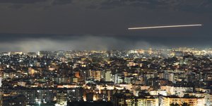 Πύραυλος στον αέρα της Βηρυτού