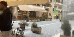 Χαλάζι στην Κέρκυρα