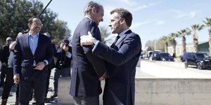 Νίκος Χριστοδουλίδης, Κυριάκος Μητσοτάκης, Εμανουέλ Μακρόν