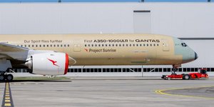 Το αεροπλάνο Airbus A350-1000 του Project Sunrise της Qantas 