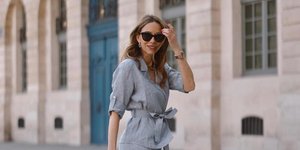 H Alexandra Lapp με λινό σύνολο/Φωτογραφία: Instagram/alexandralapp